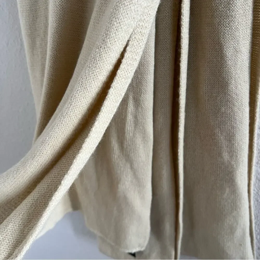 NWT Forever 21 Cream Soft Knit Blanket Style Scarf 17" X 98" - Picture 4 of 8